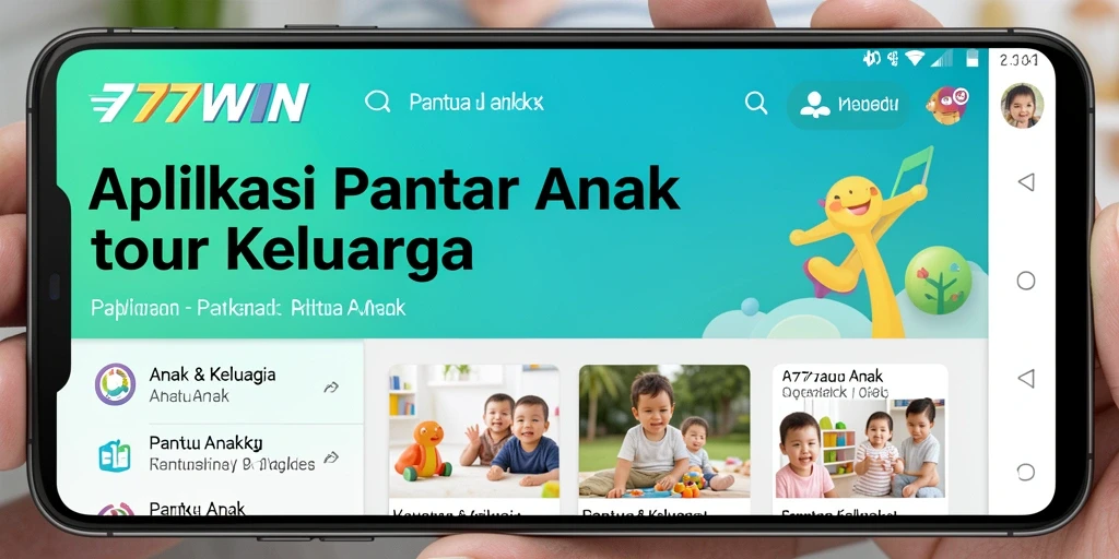 Antarmuka aplikasi 777WIN yang intuitif untuk Pantau Anak