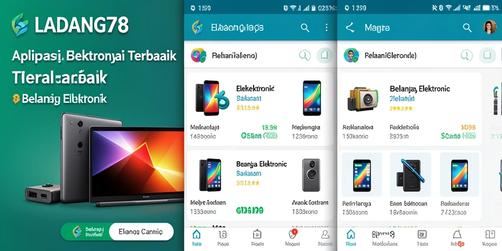 Antarmuka aplikasi LADANG78 yang intuitif dan menarik