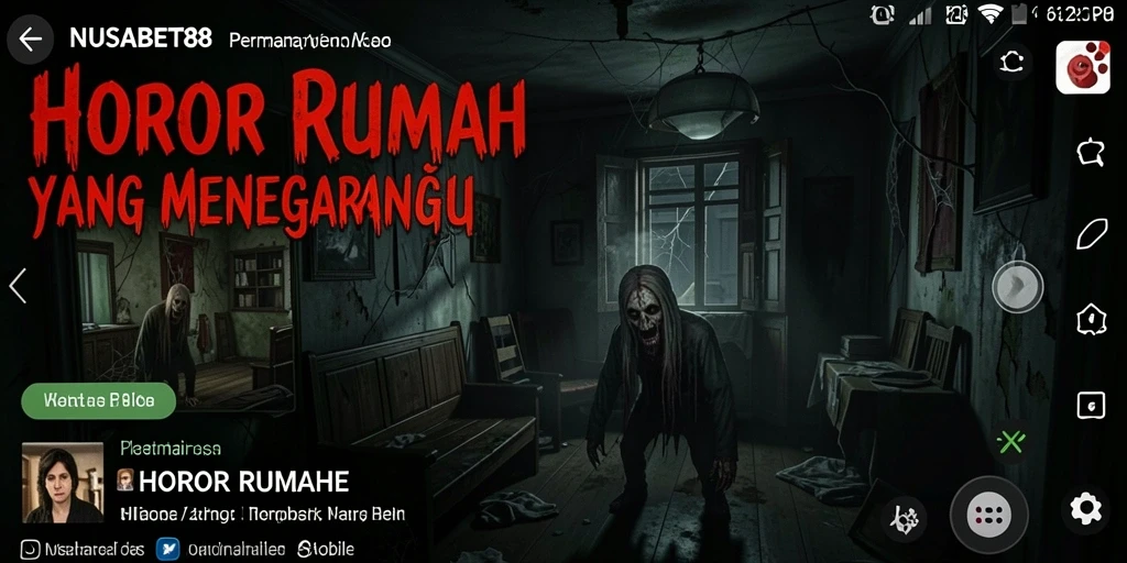 Tampilan menakutkan dari antarmuka game NUSABET88 yang mencekam.