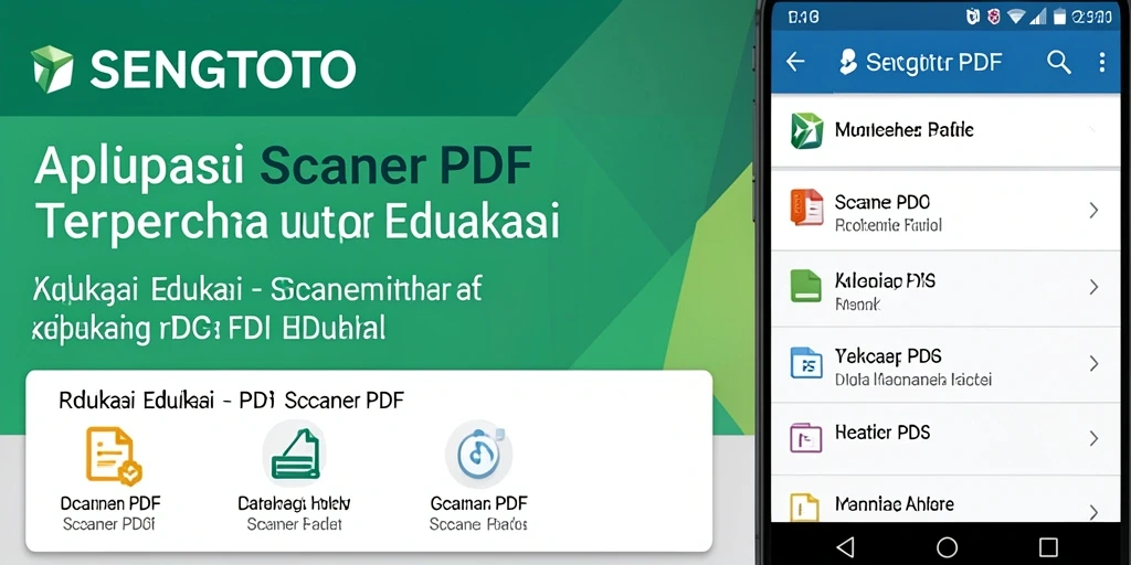 Antarmuka SENGTOTO menampilkan fitur pemindaian PDF yang mudah digunakan.